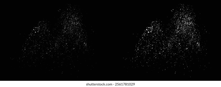 Falling snow isolated snowflakes background. falling snow flake snowfall