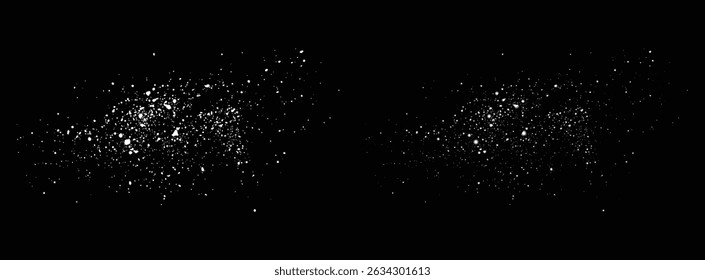 Falling snow isolated snowflakes background design