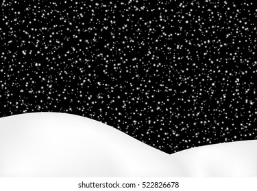 falling snow landscape background beautiful banner wallpaper design illustration 