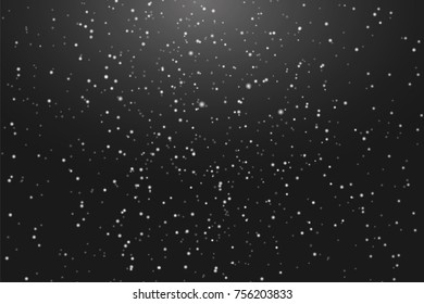 falling snow on a dark background