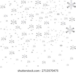 Nieve que cae sobre fondo transparente. Ilustración vectorial de nevadas ligeras. Bueno para el Anuncio, cartel, tarjeta de felicitación, tarjeta del partido, invitación, Plantilla, publicidad, campaña y redes sociales.