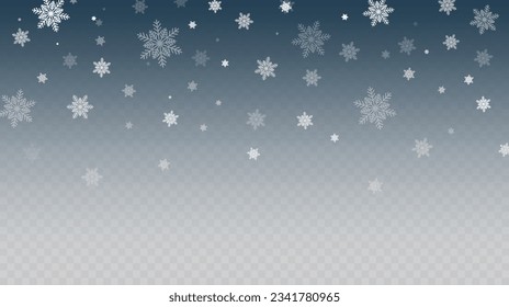 Fondo De Superposición De Nieve Caída. El invierno de la nieve fondo de la Navidad. Ilustración vectorial.