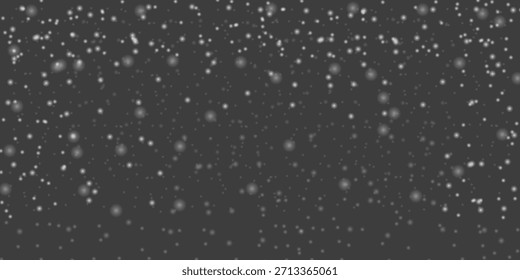 Superposición de nieve caída sobre fondo oscuro, efecto de Clima invernal, desenfoque de movimiento abstracto