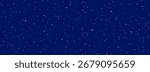Falling snow seamless background. Repeated white snow at night sky wallpaper. Vector repeating snowfall pattern. White snowflakes, dots, ice specks for Christmas decor. Winter blizzard weather overlay