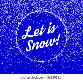 Falling Snow Vector Background 