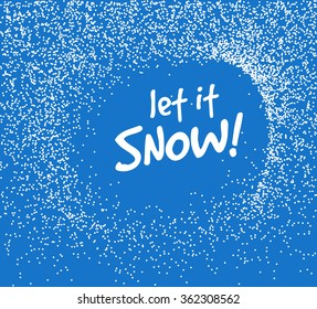 Falling Snow Vector Background 