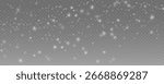 Falling Snow Vector Overlay, Gentle Winter Effect. Light winter snowfall effect, perfect for festive holiday designs. Snowfall PNG
