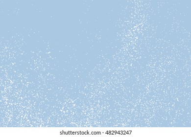 Falling snow winter background. White abstract texture on blue background. Vector illustration,eps 10.