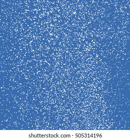 Falling snow winter background. White abstract texture on blue background. Vector illustration,eps 10.
