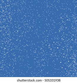 Falling snow winter background. White abstract texture on blue background. Vector illustration,eps 10.