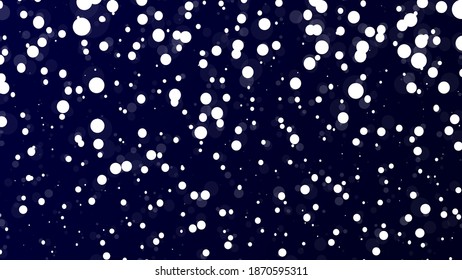 Falling snow winter wallpaper with bokeh