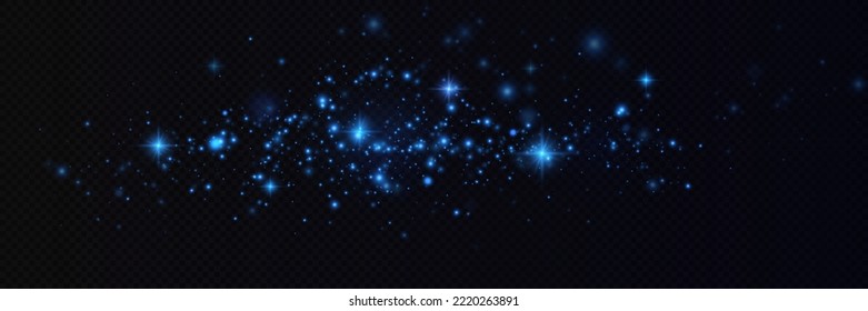 Falling snow.Christmas background.Snow blizzard.Transparent background.Light effect.