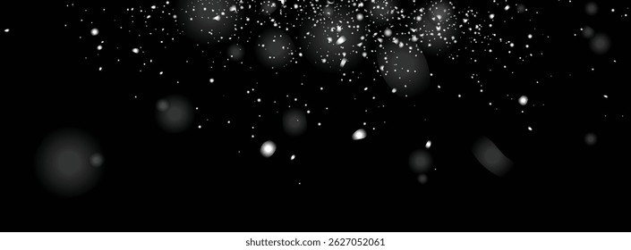 Falling snowflake texture isolated background design