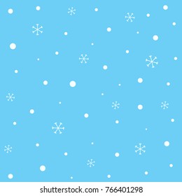 Falling Snowflakes Background
