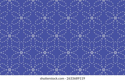Falling snowflakes create a beautiful blue winter sky pattern perfect for holiday celebration and New Year decoration