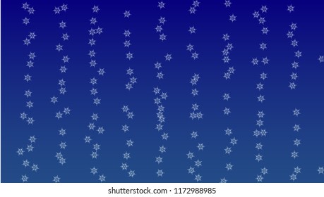 Falling Snowflakes on Christmas Background.  Element of Design with Snow for a Postcard, Invitation Card, Banner, Flyer.  Vector Falling Snowflakes on a  Winter Background
