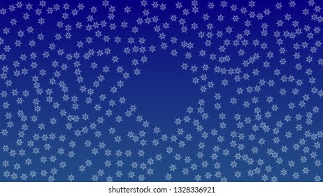 Falling Snowflakes on Christmas Background.  Element of Design with Snow for a Postcard, Invitation Card, Banner, Flyer.  Vector Falling Snowflakes on a  Winter Background
