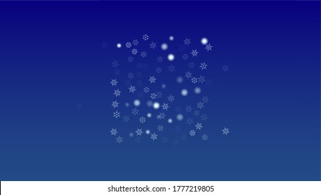 Caer copos de nieve en el fondo de Navidad.  Elemento de diseño con nieve para postal, tarjeta de invitación, cartel, volante.  Vector cayendo copos de nieve en fondo invernal
