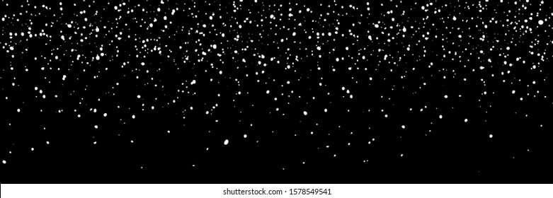 Falling snowflakes overlay. Festive Christmas snowfall banner
