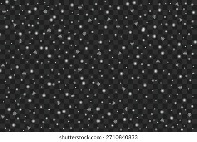 Falling Snowflakes Transparent Overlay Effect-2
