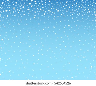 Falling snowflakes, winter background. Vector illustration.