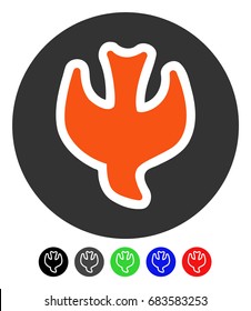 Falling Soul flat vector illustration with colored versions. Color falling soul icon variants with black, gray, green, blue, red.