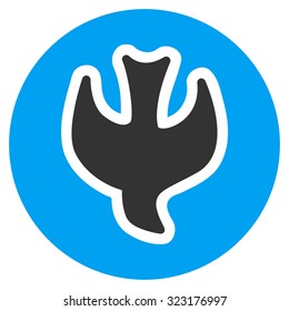Falling Soul vector icon. Style is bicolor flat symbol, blue and gray colors, rounded angles, white background.