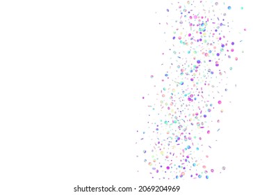 Falling Sparkles. Kaleidoscope Texture. Birthday Glitter. Holiday Foil. Retro Carnaval Wallpaper. Unicorn Art. Violet Party Confetti. Shiny Banner. Blue Falling Sparkles