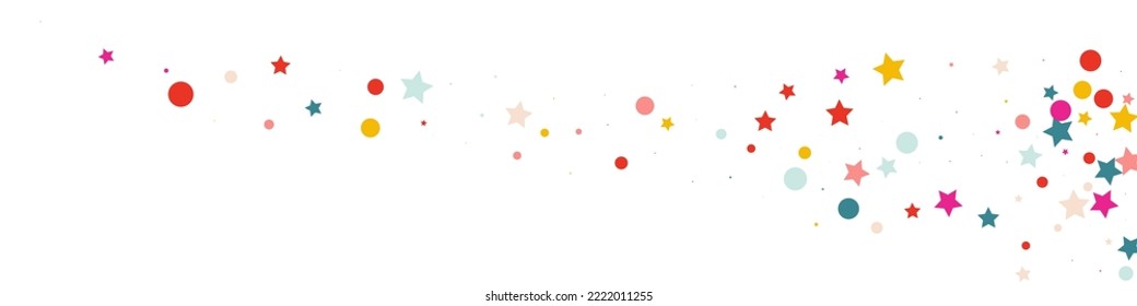 Falling Splash Decoration Vector White Panoramic Background. Invitation Dot Backdrop. Abstract Rain Postcard. Happy Dust Effect Illustration.