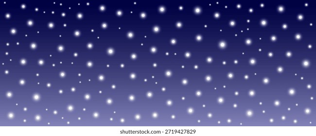 Fallender Stern am blauen Himmel. Vektorgrafik