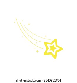  falling star, fireworks, twinkle, glow, glitter star, star over christmas, star decoration vector illustration