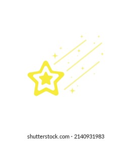  falling star, fireworks, twinkle, glow, glitter star, star over christmas, star decoration vector illustration