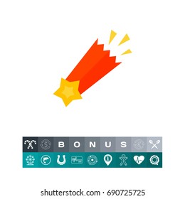 Falling star icon
