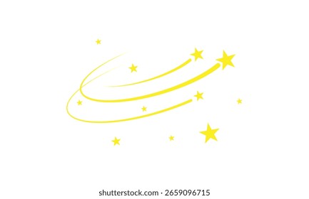 Icono de estrella caída de la colección para el concepto móvil y el icono de App de Web. Vector de icono de estrella caída. EPS 10. Ilustración vectorial.