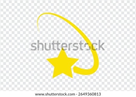 Falling star icon from collection for mobile concept and web apps icon.  star fall icon vector. 