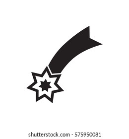 falling star icon illustration isolated vector sign symbol