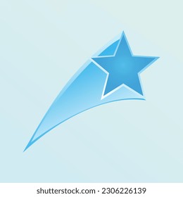 falling star icon illustration vector