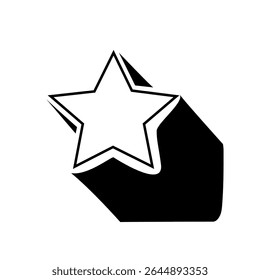 Ícone de estrela cadente. Símbolo de cometa espacial. Efeito de desfoque de movimento. Ilustração dinâmica vetorial.