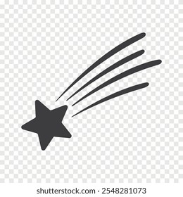 falling star icon vector illustration