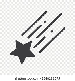 falling star icon vector illustration