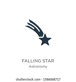Falling star icon vector. Trendy flat falling star icon from astronomy collection isolated on white background. Vector illustration can be used for web and mobile graphic design, logo, eps10