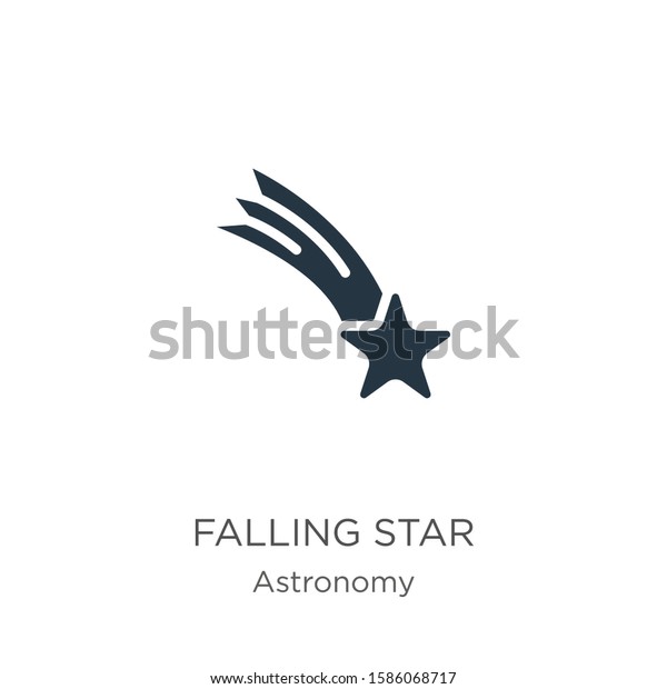 Falling Star Icon Vector Trendy Flat Stock Vector Royalty Free 1586068717 Shutterstock 1188