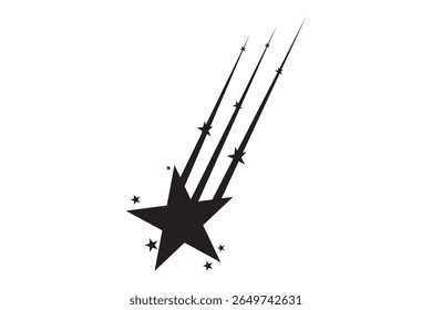 Falling Star Icons eps 10