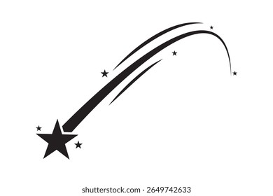 Falling Star Icons eps 10