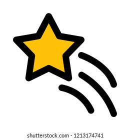 Falling star meteoroid