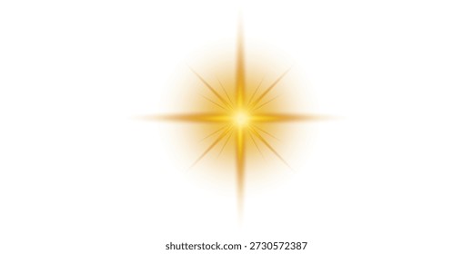 Superposición de estrella caída con brillo suave y destello de lente, luz de estrella brillante sobre fondo transparente para composiciones de galaxia y cielo nocturno.
