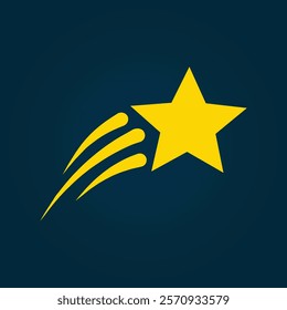 Falling star trendy artwork applied abstract vector illustration colorful valuable design.eps