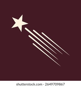 Falling Star de moda útil importante diseño de Ilustración vectorial precioso colorido background.eps