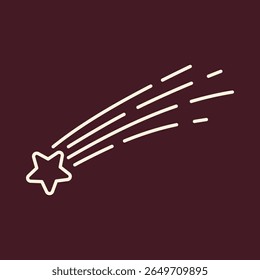 Falling Star trendy vetor importante importante importante ilustração design lindo colorido background.eps