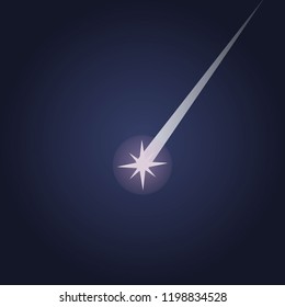 Falling star vector design. Shooting star vector 